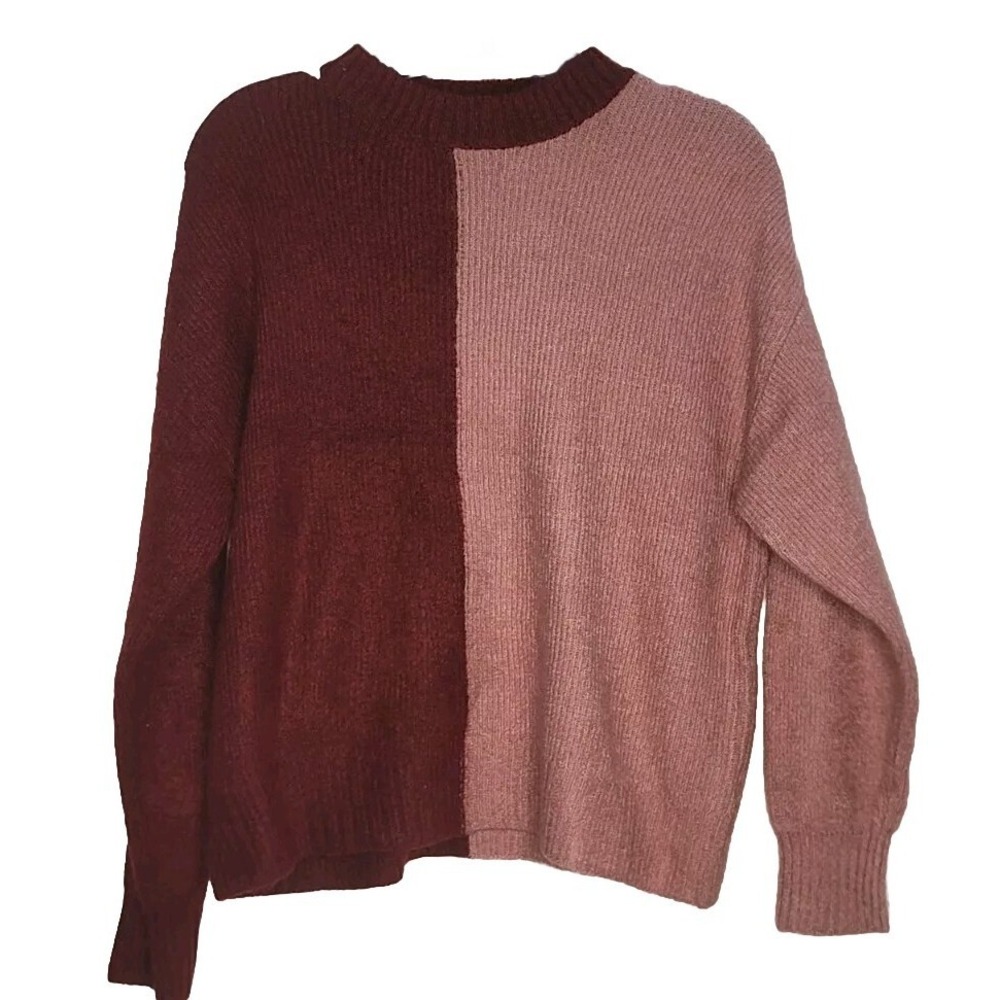 Vigoss Women's  Knit‎ Sweater  Small Burgundy Acrylic
